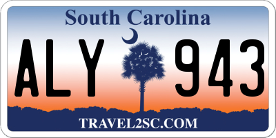 SC license plate ALY943