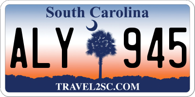 SC license plate ALY945