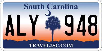 SC license plate ALY948