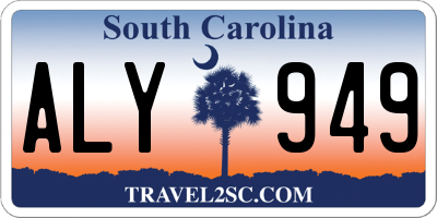 SC license plate ALY949