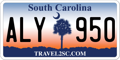 SC license plate ALY950
