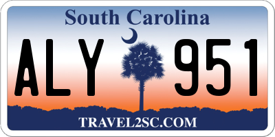 SC license plate ALY951