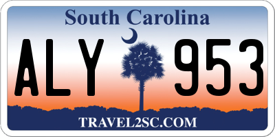 SC license plate ALY953