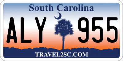 SC license plate ALY955