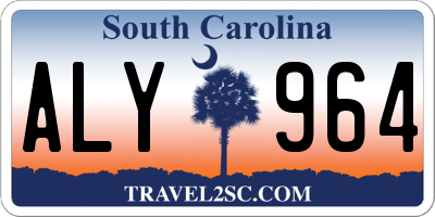 SC license plate ALY964