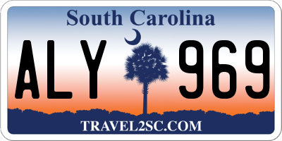 SC license plate ALY969