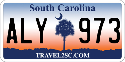 SC license plate ALY973