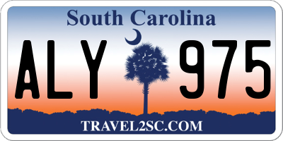 SC license plate ALY975