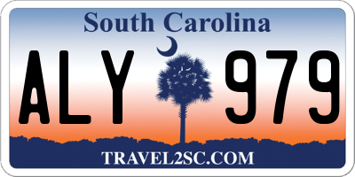 SC license plate ALY979