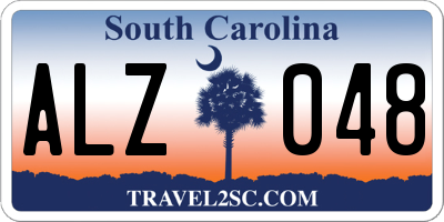 SC license plate ALZ048