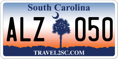 SC license plate ALZ050