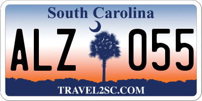 SC license plate ALZ055