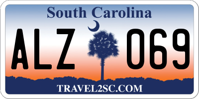 SC license plate ALZ069