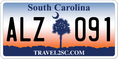 SC license plate ALZ091