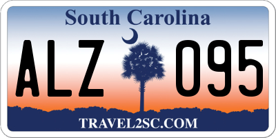 SC license plate ALZ095