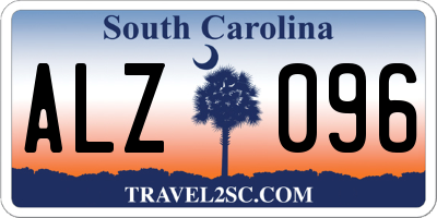 SC license plate ALZ096