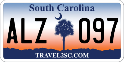 SC license plate ALZ097
