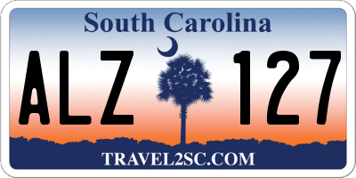 SC license plate ALZ127