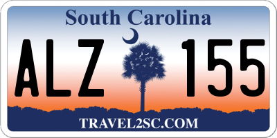 SC license plate ALZ155