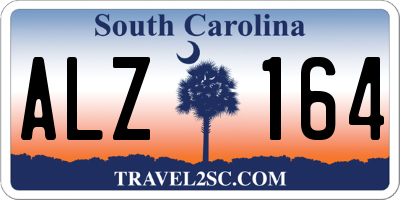 SC license plate ALZ164