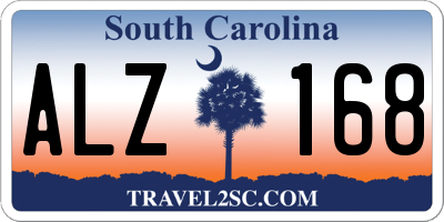 SC license plate ALZ168