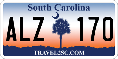 SC license plate ALZ170
