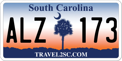 SC license plate ALZ173