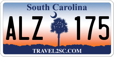 SC license plate ALZ175