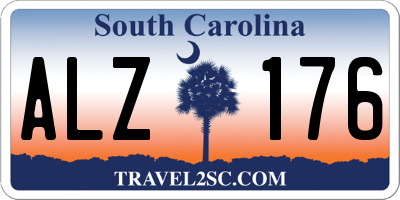 SC license plate ALZ176