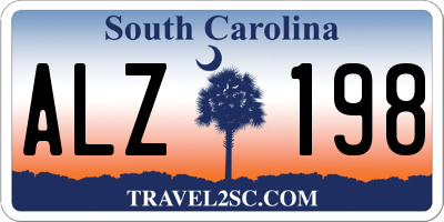 SC license plate ALZ198