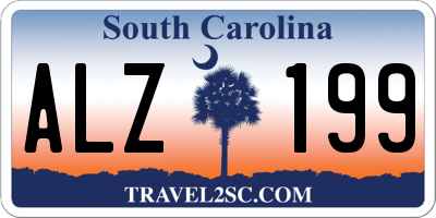 SC license plate ALZ199
