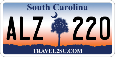 SC license plate ALZ220