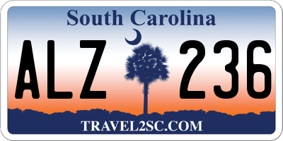 SC license plate ALZ236