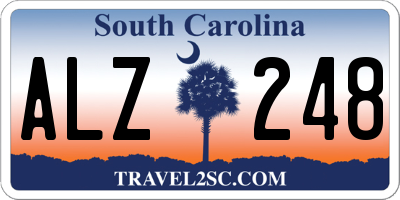 SC license plate ALZ248
