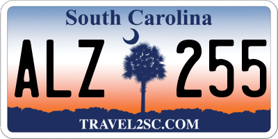 SC license plate ALZ255