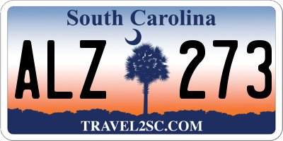 SC license plate ALZ273