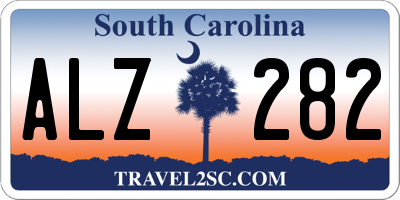 SC license plate ALZ282