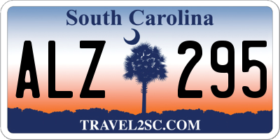 SC license plate ALZ295