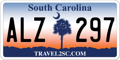 SC license plate ALZ297