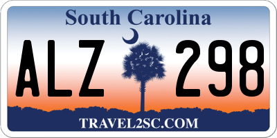 SC license plate ALZ298