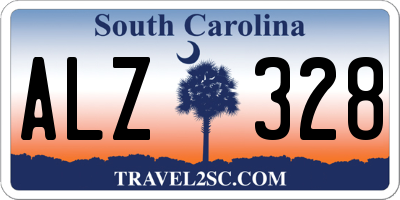 SC license plate ALZ328