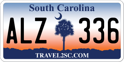 SC license plate ALZ336