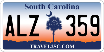 SC license plate ALZ359