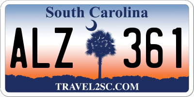 SC license plate ALZ361