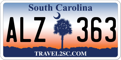 SC license plate ALZ363