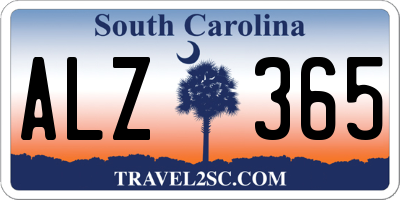 SC license plate ALZ365