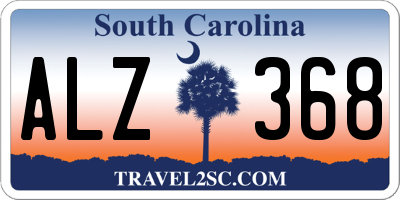 SC license plate ALZ368