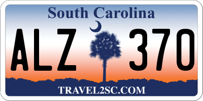 SC license plate ALZ370