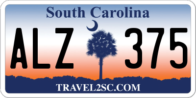 SC license plate ALZ375