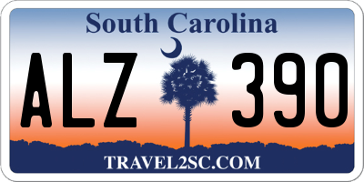 SC license plate ALZ390